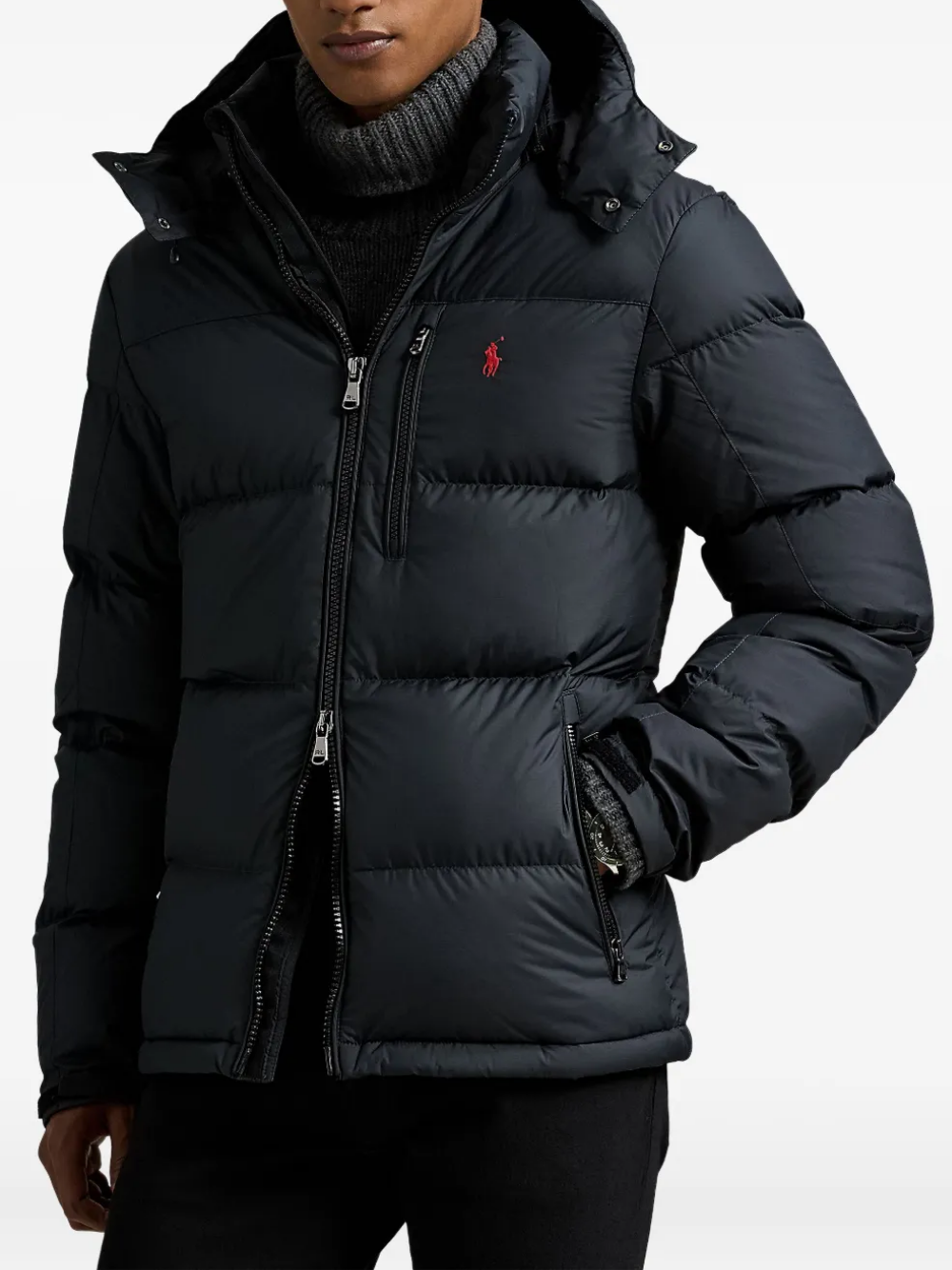 RALPH LAUREN The Gorham Down Jacket Polo Black