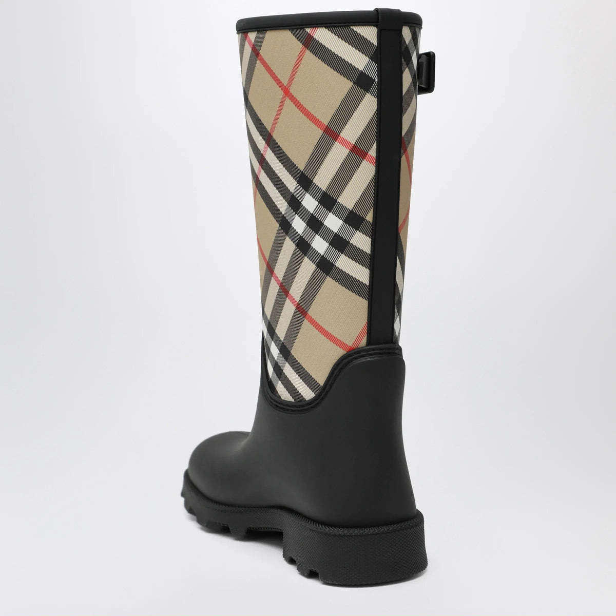 Burberry - Tall black Marsh Stamp rubber boots